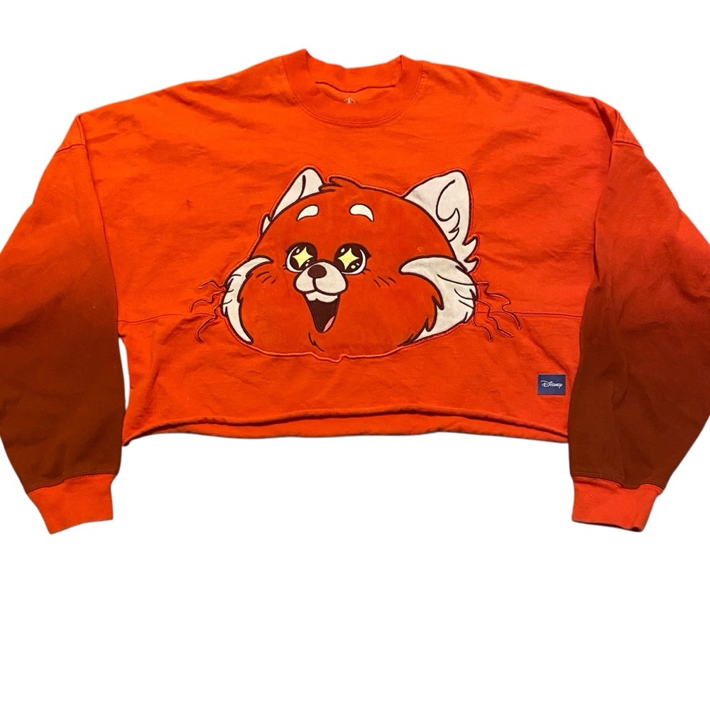 Disney Spirit Jersey Turning Red Panda Mei Freakin Adorable Orange Cropped XS